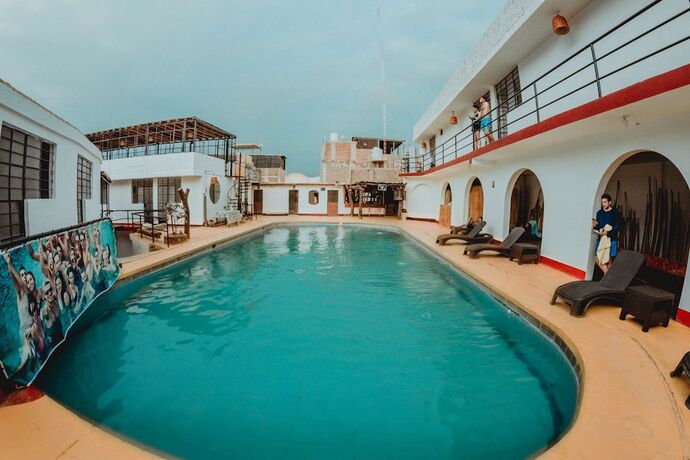 Imagen del bar/restaurante del Hostel Mr. Llama Lodge. Foto 10