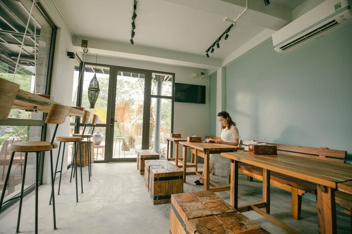 Imagen del bar/restaurante del Hostel Pu Luong. Foto 19