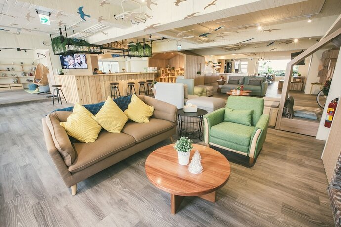 Imagen de los interiores del Hostel Stray Birds Taichung. Foto 16