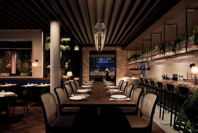 Imagen del bar/restaurante del Hotel 25hours Sydney The Olympia. Foto 4