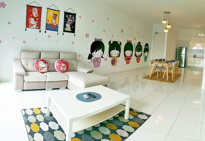 Imagen de la habitación del Hotel 3BR Luxury Japanese Suite AEON Bukit Indah. Foto 26