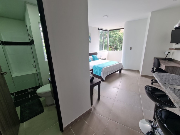 Imagen de la habitación del Hotel 404 Moderno Aparta-Suite en Versalles Tipo Loft - Cali Tower Suites and Lofts. Foto 11