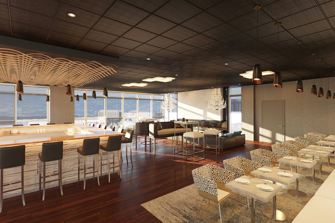 Imagen del bar/restaurante del Hotel AC Hotel Bridgewater. Foto 3