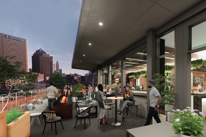 Imagen del bar/restaurante del Hotel AC Hotel by Marriott Columbus Downtown. Foto 6