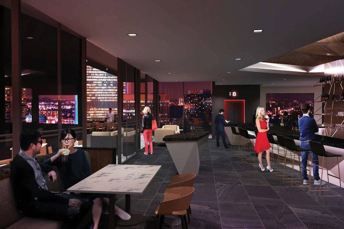 Imagen del bar/restaurante del Hotel AC Hotel by Marriott Columbus Downtown. Foto 8