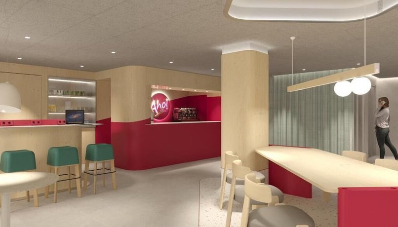 Imagen del bar/restaurante del Hotel AHOI! Urban Beach. Foto 2