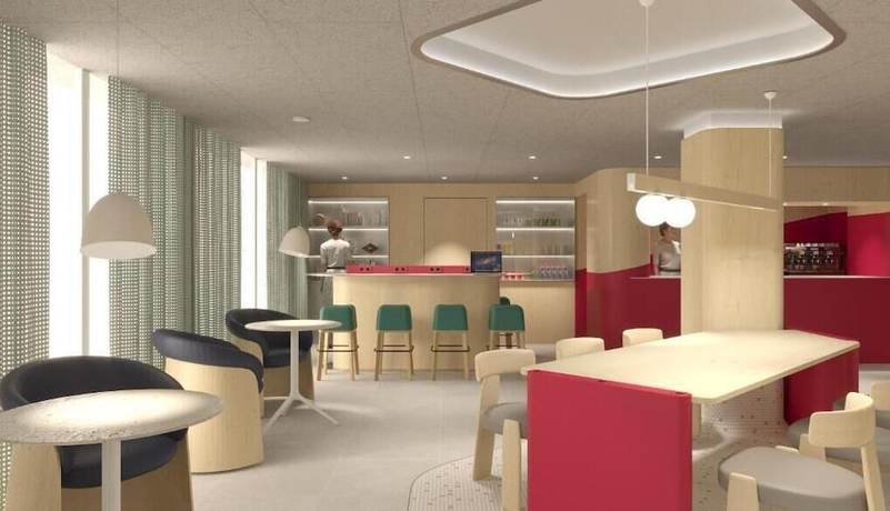 Imagen del bar/restaurante del Hotel AHOI! Urban Beach, Palma de Mallorca. Foto 5