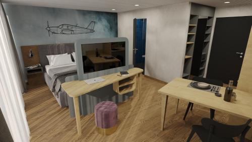 Imagen de la habitación del Hotel AMANTE. Foto 18