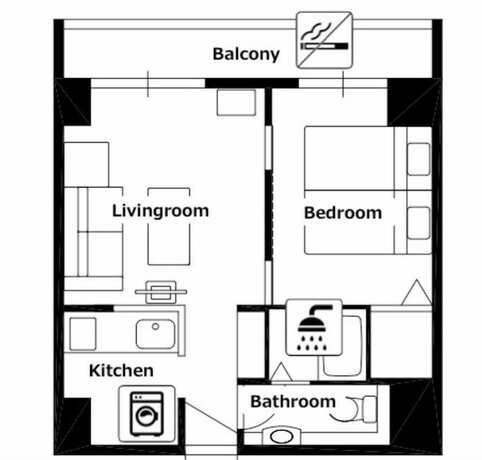 Imagen de la habitación del Hotel AMS Tower Nakajima. Foto 33
