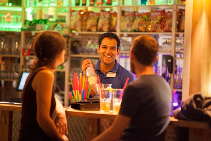 Imagen del bar/restaurante del Hotel Aando Graz Hauptbahnhof - Hostel. Foto 6