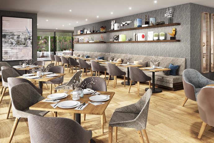 Imagen del bar/restaurante del Hotel Ac By Marriott Bogota Zona T. Foto 3