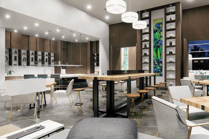 Imagen del bar/restaurante del Hotel Ac Charlotte Ballantyne. Foto 3