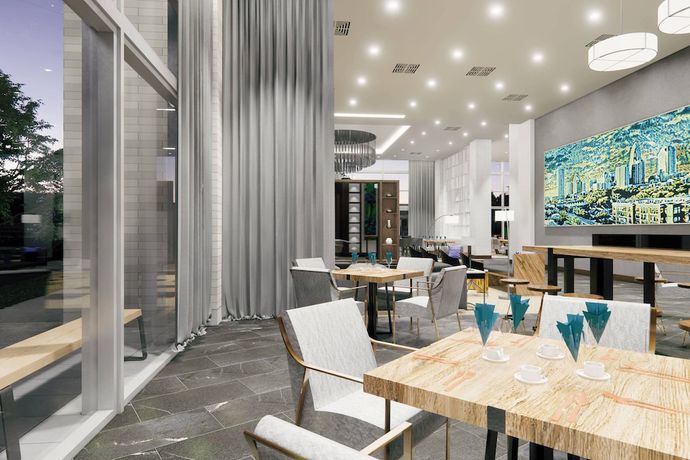 Imagen del bar/restaurante del Hotel Ac Charlotte Ballantyne. Foto 4