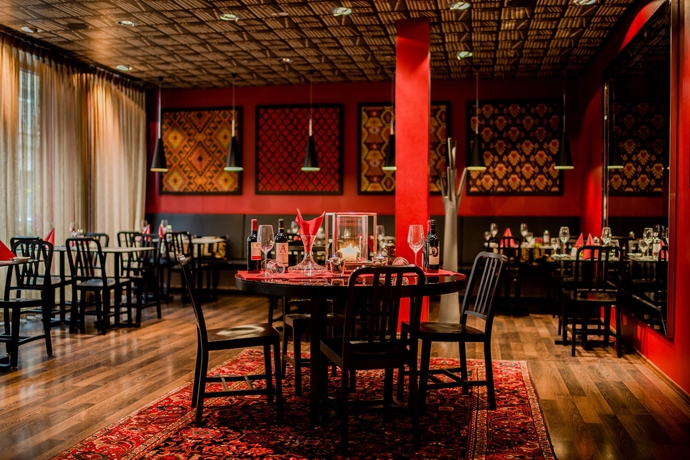 Imagen del bar/restaurante del Hotel Adina Apartment Frankfurt Neue Oper. Foto 3