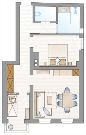 Imagen de la habitación del Hotel Adler Alpen Apartments. Foto 3