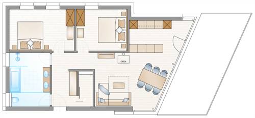 Imagen de la habitación del Hotel Adler Alpen Apartments. Foto 5