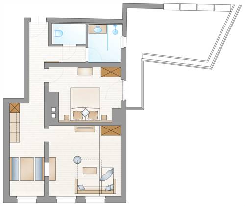 Imagen de la habitación del Hotel Adler Alpen Apartments. Foto 10