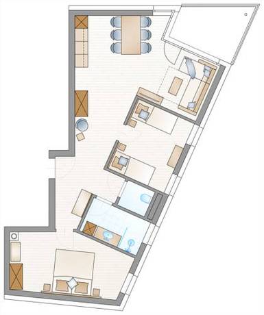 Imagen de la habitación del Hotel Adler Alpen Apartments. Foto 14