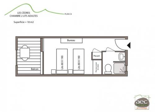Imagen de la habitación del Hotel Aec Village Vacances - Les Cèdres. Foto 4