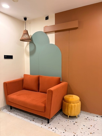 Imagen de los interiores del Hotel Aesthetic 1bhk luxe Indore. Foto 8