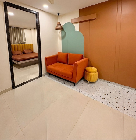Imagen de los interiores del Hotel Aesthetic 1bhk luxe Indore. Foto 14