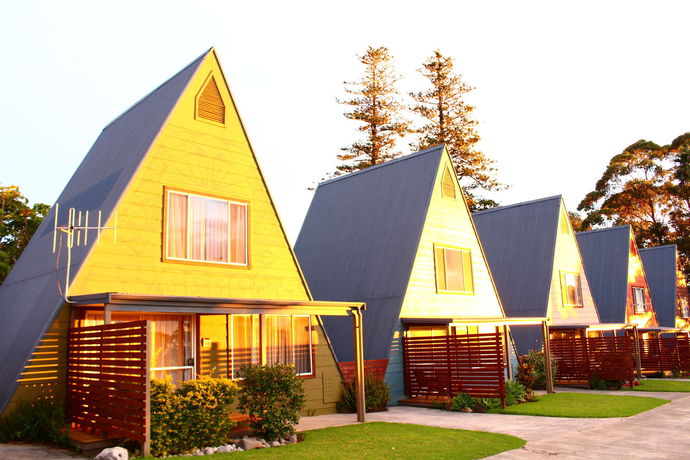 Imagen de los exteriores del Hotel A-frame Chalets @ Mokutu. Foto 9