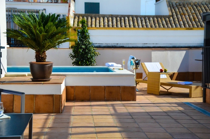 Imagen de la piscina del Hotel Aguilas5 Sevillasuites. Foto 16