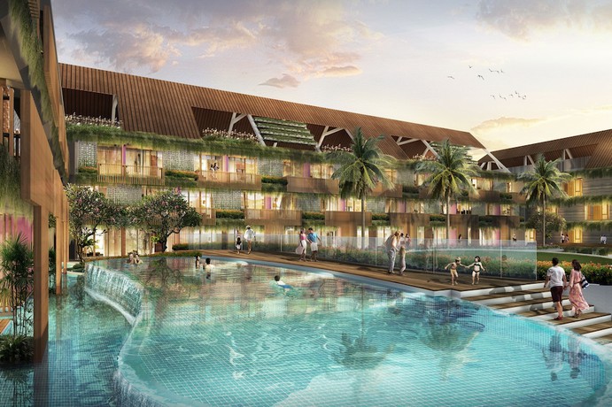 Imagen de la piscina del Hotel Aloft Bali Kuta at Beachwalk. Foto 13