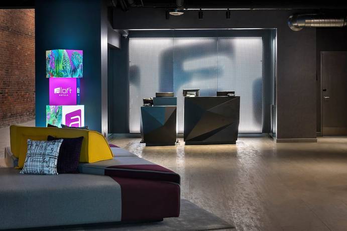 Imagen de los interiores del Hotel Aloft Buffalo Downtown. Foto 19