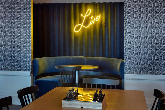 Imagen del bar/restaurante del Hotel Aloft Buffalo Downtown. Foto 6