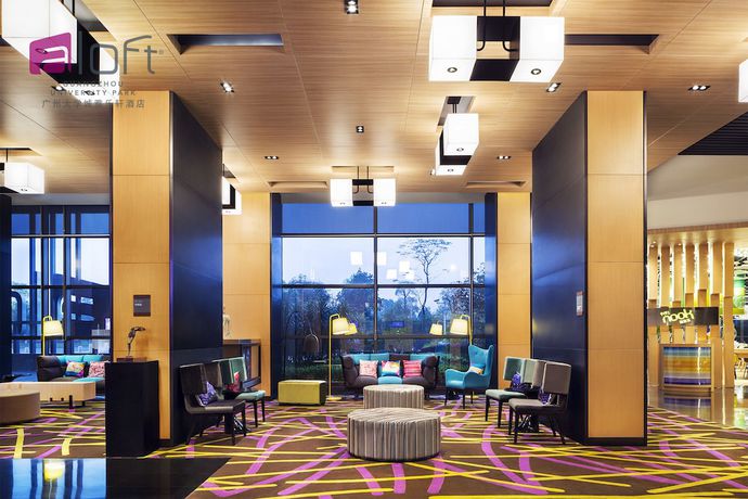 Imagen de los interiores del Hotel Aloft Guangzhou University Park. Foto 20