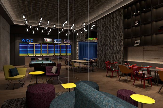 Imagen del bar/restaurante del Hotel Aloft Shijiazhuang. Foto 3