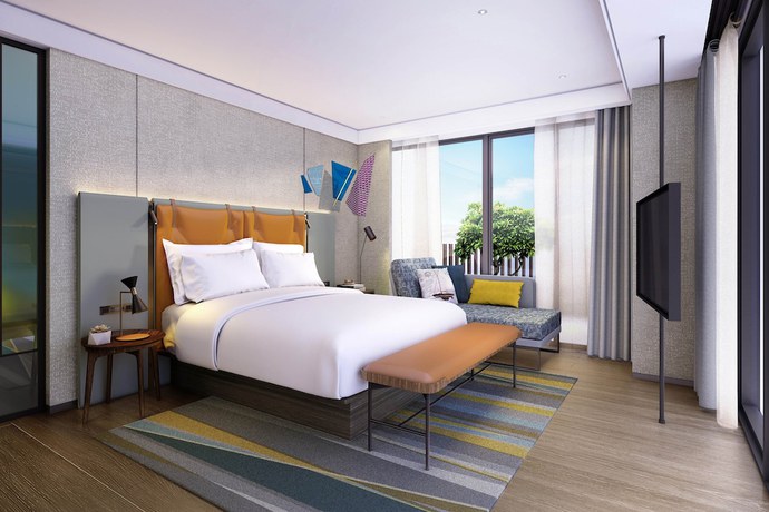 Imagen de la habitación del Hotel Aloft Tainan Anping. Foto 9