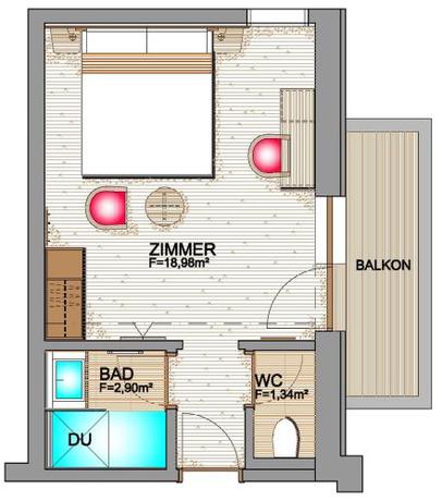 Imagen de la habitación del Hotel Alpenland. Foto 17