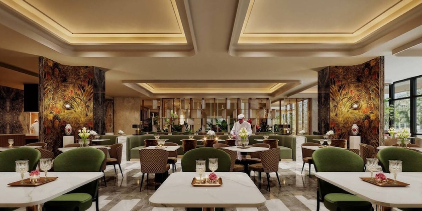 Imagen del bar/restaurante del Hotel Altara Indore. Foto 4