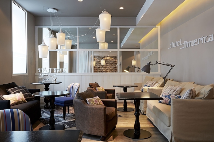 Imagen del bar/restaurante del Hotel America, Cannes. Foto 3