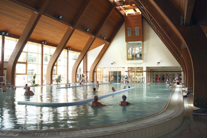 Imagen de la piscina del Hotel Ametiszt Harkany. Foto 18