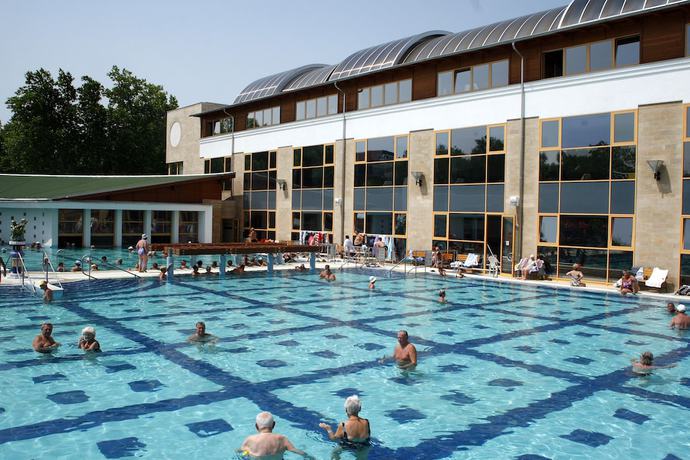 Imagen de la piscina del Hotel Ametiszt Harkany. Foto 19
