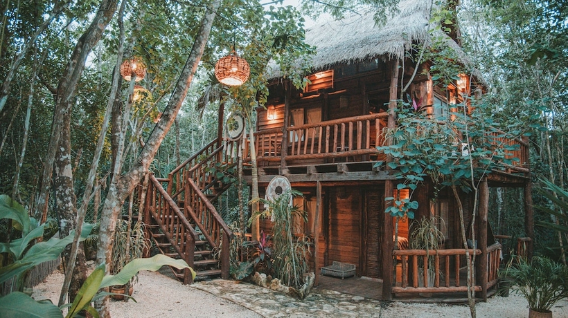 Imagen de la habitación del Hotel Anand Ecoaldea. Foto 4