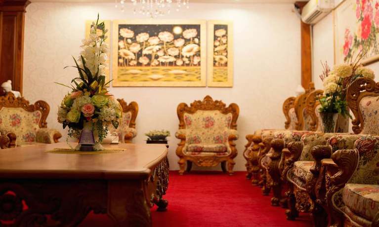 Imagen del bar/restaurante del Hotel Angkham, Vientiane. Foto 2