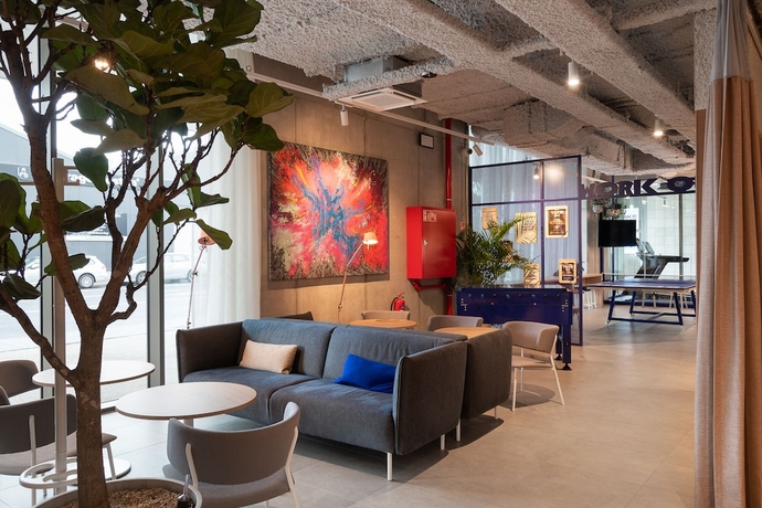 Imagen del bar/restaurante del Hotel Apartamento Adagio Access Gent Centrum Dampoort. Foto 4