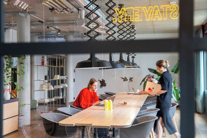 Imagen del bar/restaurante del Hotel Apartamento STAYERY Berlin Friedrichshain. Foto 2