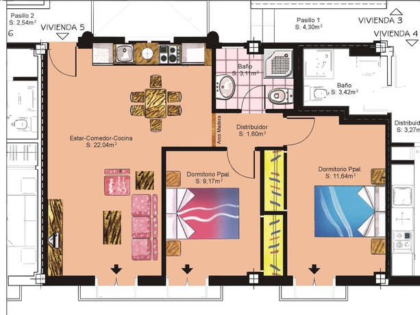 Imagen de la habitación del Hotel Apartamentos Turísticos Casa De La Borrega. Foto 14