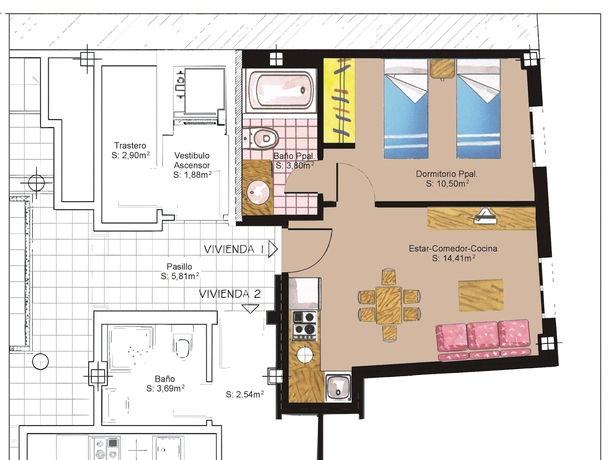 Imagen de la habitación del Hotel Apartamentos Turísticos Casa De La Borrega. Foto 15