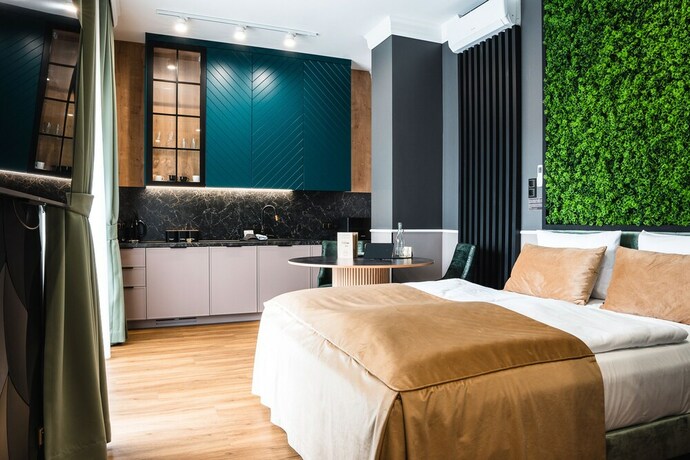 Imagen de la habitación del Hotel Aparthotel Green Concrete. Foto 19