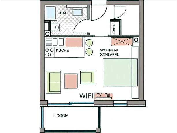 Imagen de la habitación del Hotel Aparthotel der Gletscherblick, E&szlig;reithd&ouml;rfl. Foto 12