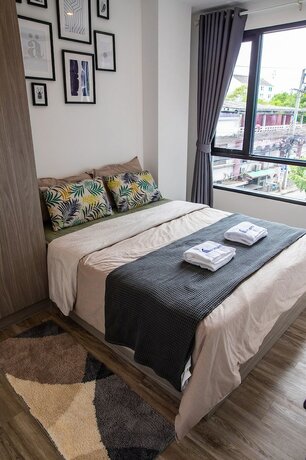Imagen de la habitación del Hotel Apartment 450m From Bts With Sky Pool - Bkbloft1. Foto 19