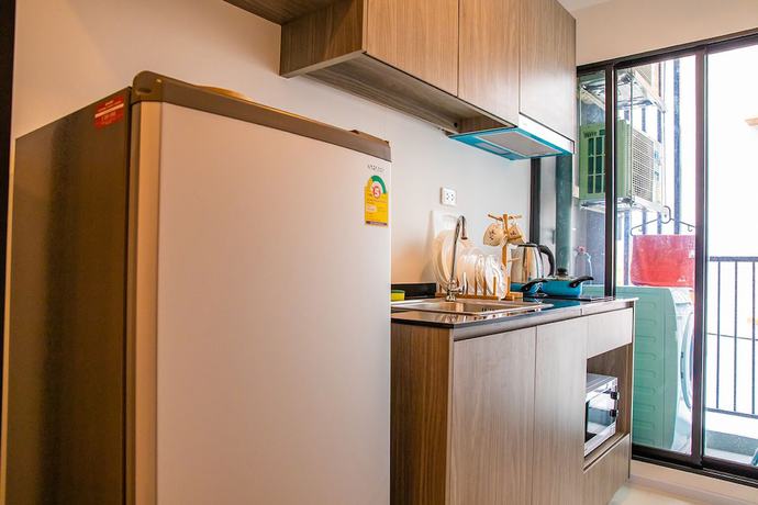 Imagen de la habitación del Hotel Apartment 450m From Bts With Sky Pool - Bkbloft6. Foto 8