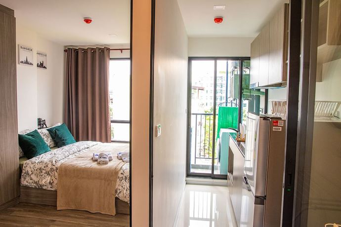 Imagen de la habitación del Hotel Apartment 450m From Bts With Sky Pool - Bkbloft8. Foto 5