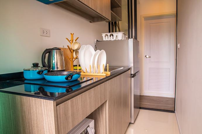 Imagen de la habitación del Hotel Apartment 450m From Bts With Sky Pool - Bkbloft8. Foto 7